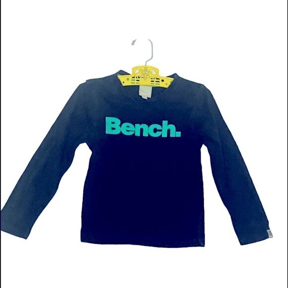 Bench kids long sleeve tee shirt in navy blue size 3-4 (104 cm) - Picture 3 of 9